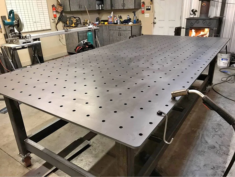 Hot rolled steel applications Industrial tables