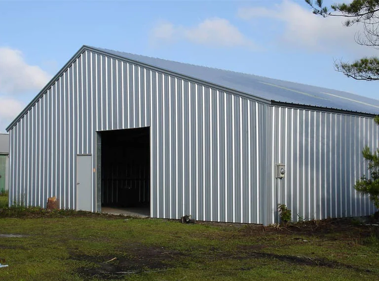 galvalume steel application shed construction