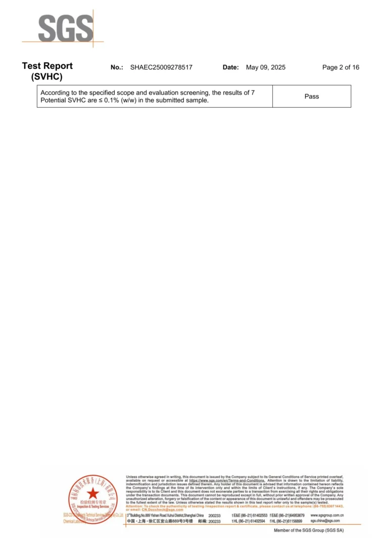 svhc sgs test report hot dip galvanized steel (2)