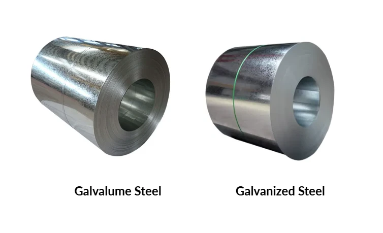Galvalume Steel and Galvanized Steel