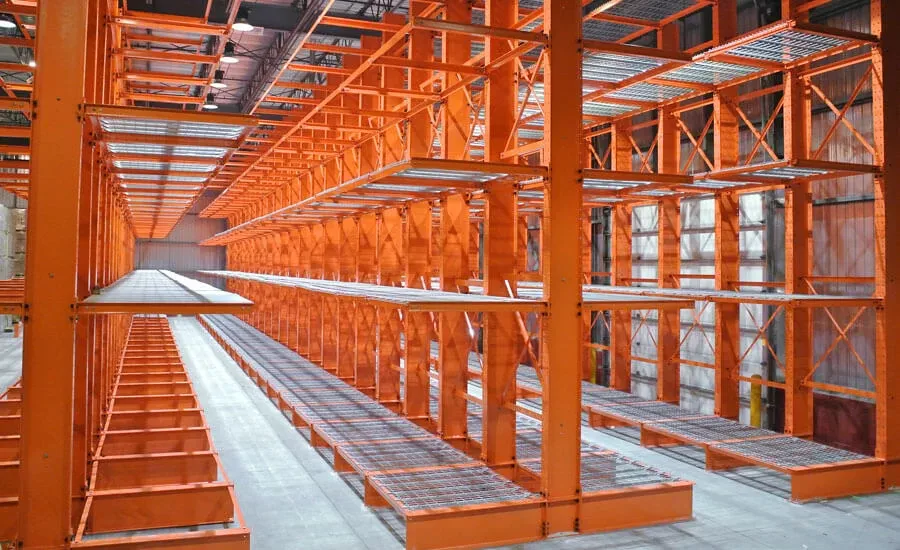 shelving system - cold-rolled steel with prepainted finish