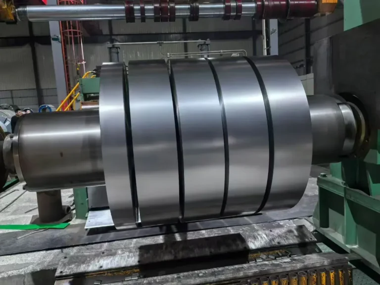 steel strip that has just been rolled up