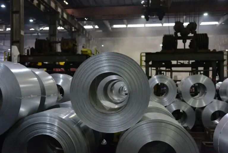 cold rolled steel in the factory
