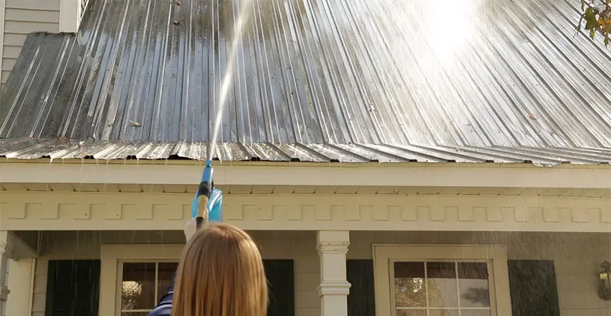 cleaning galvalume steel roofing